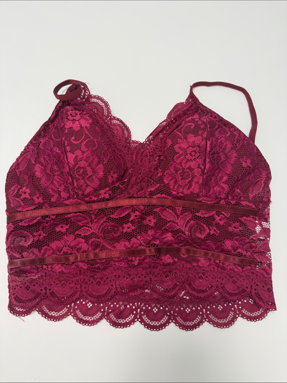 Women’s Lace Bralette - Deep Berry